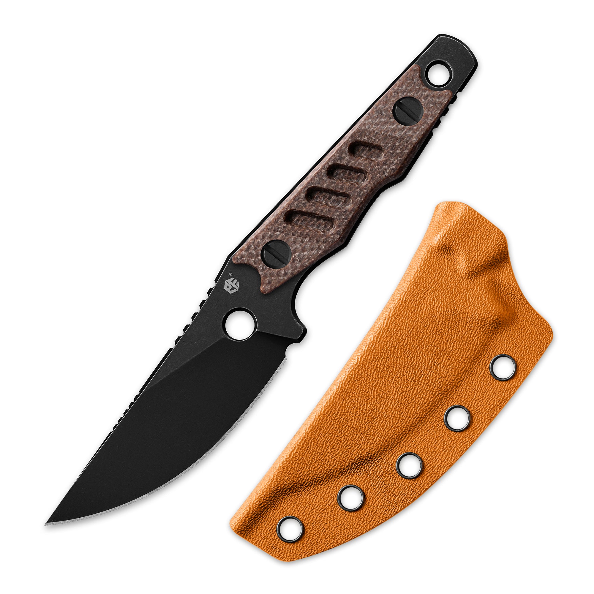 Petrified Fish PFE18-Bison L,N690 Steel Skeleton Knife