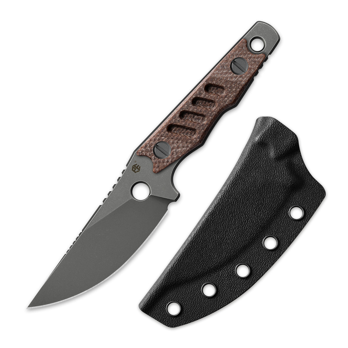 Petrified Fish PFE18-Bison L,N690 Steel Skeleton Knife