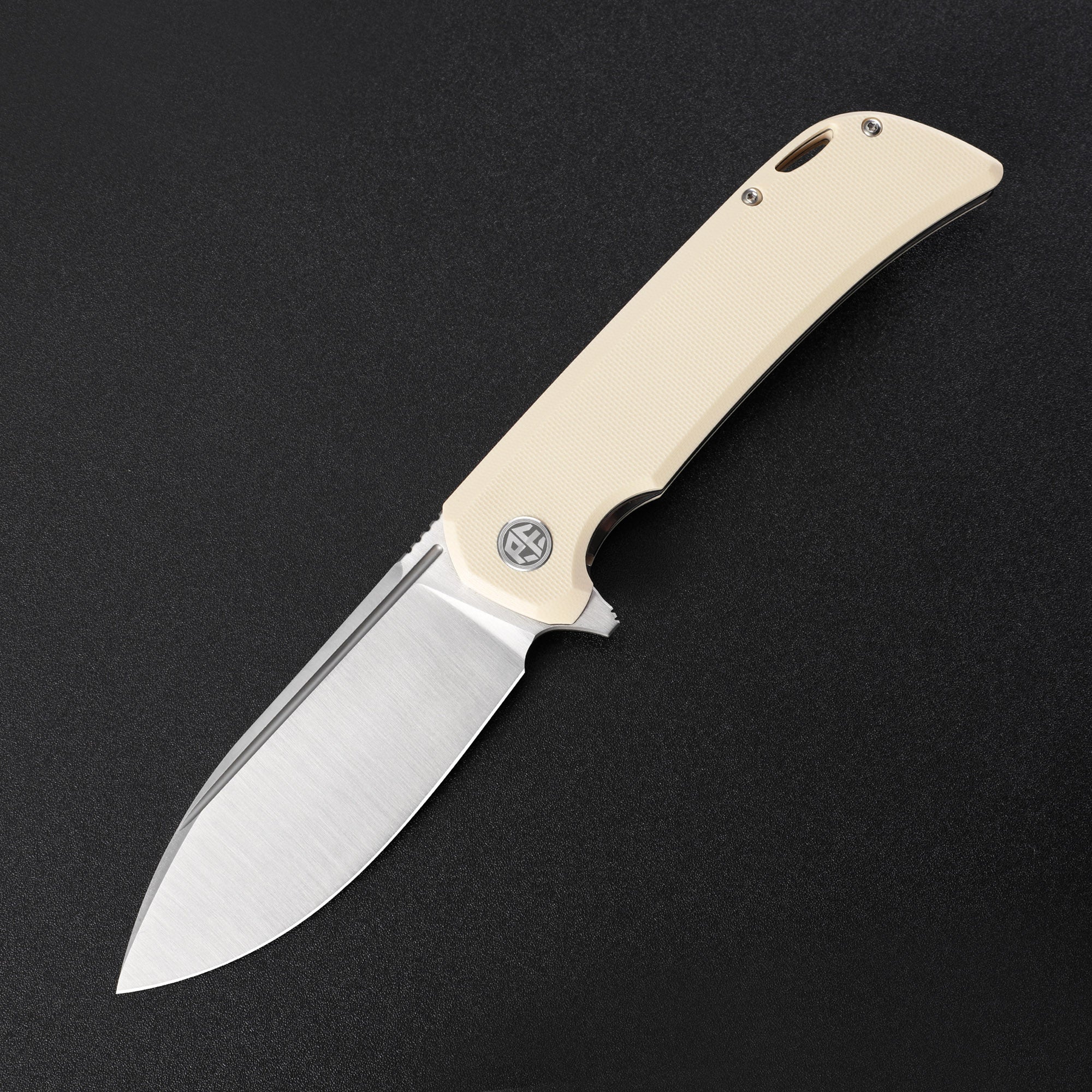 Petrified Fish PFB05 Tunny,3.86" 14C28N Blade,G10/Micarta Handle,Flipper Liner Lock Folding Knife