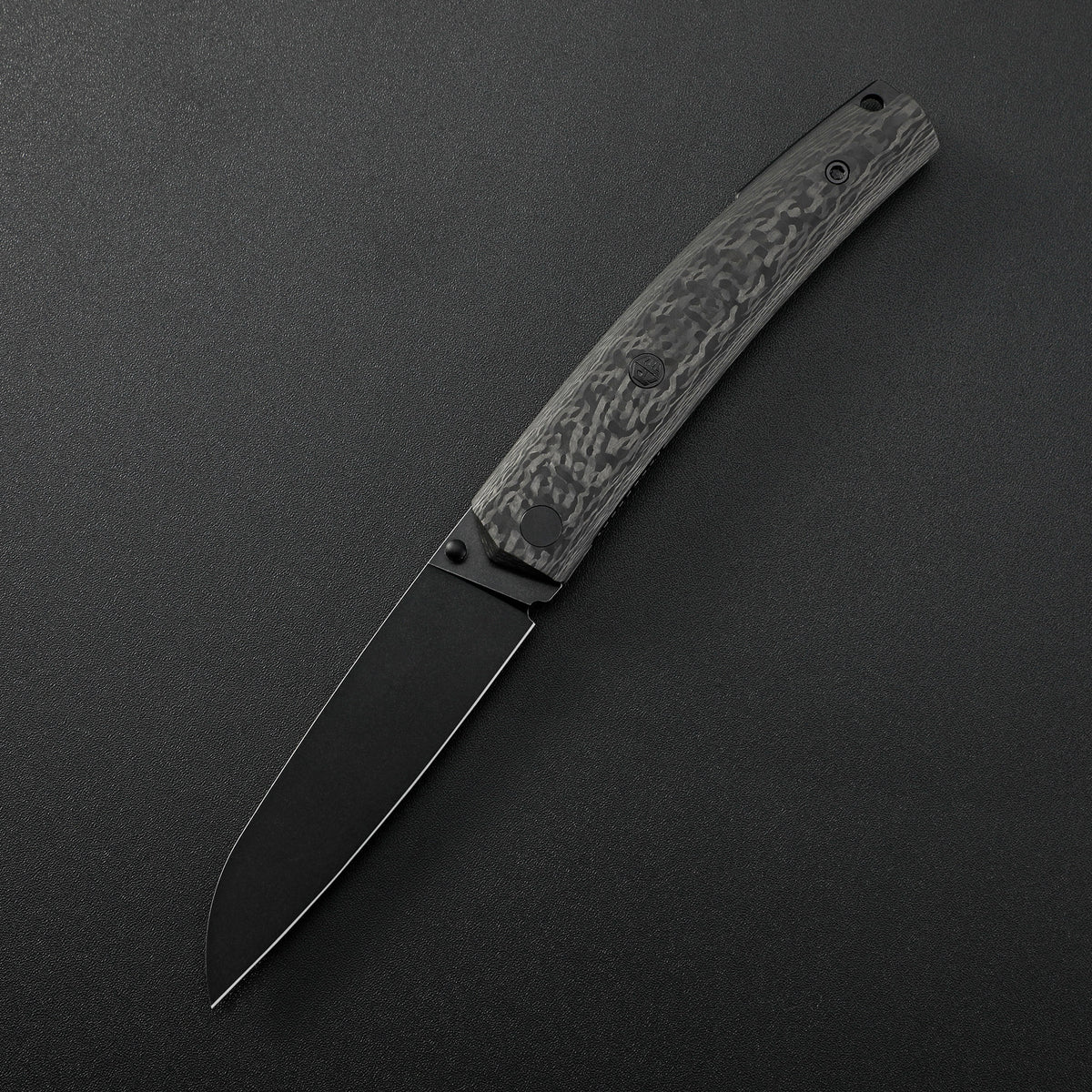 Petrified Fish PF719 V2-Patte,3.43"14C28N Steel Blade,Wood/Carbon Fiber/G10 Handle,Thumb Stud Liner Lock Folding knife