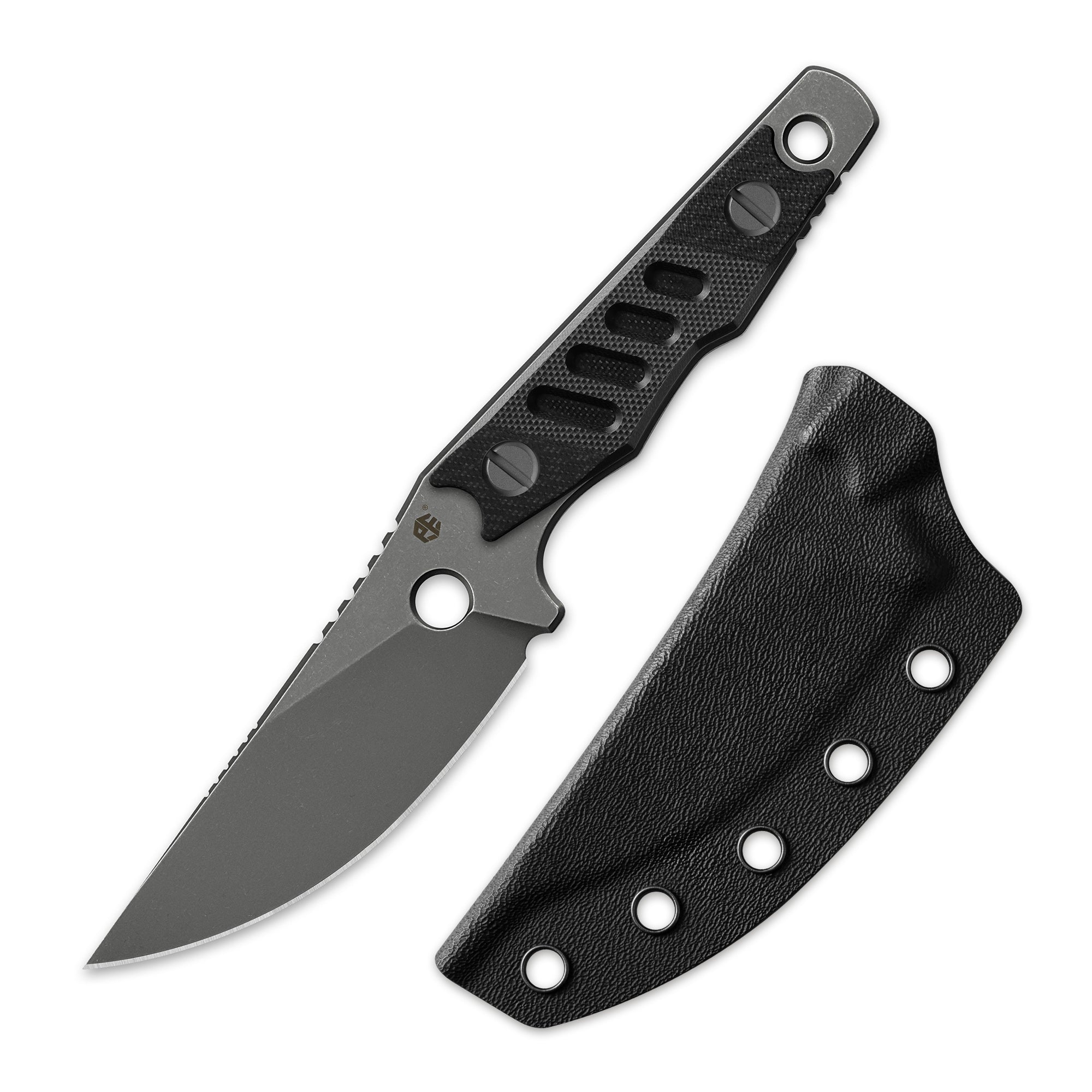 Petrified Fish PFE18-Bison L,N690 Steel Skeleton Knife