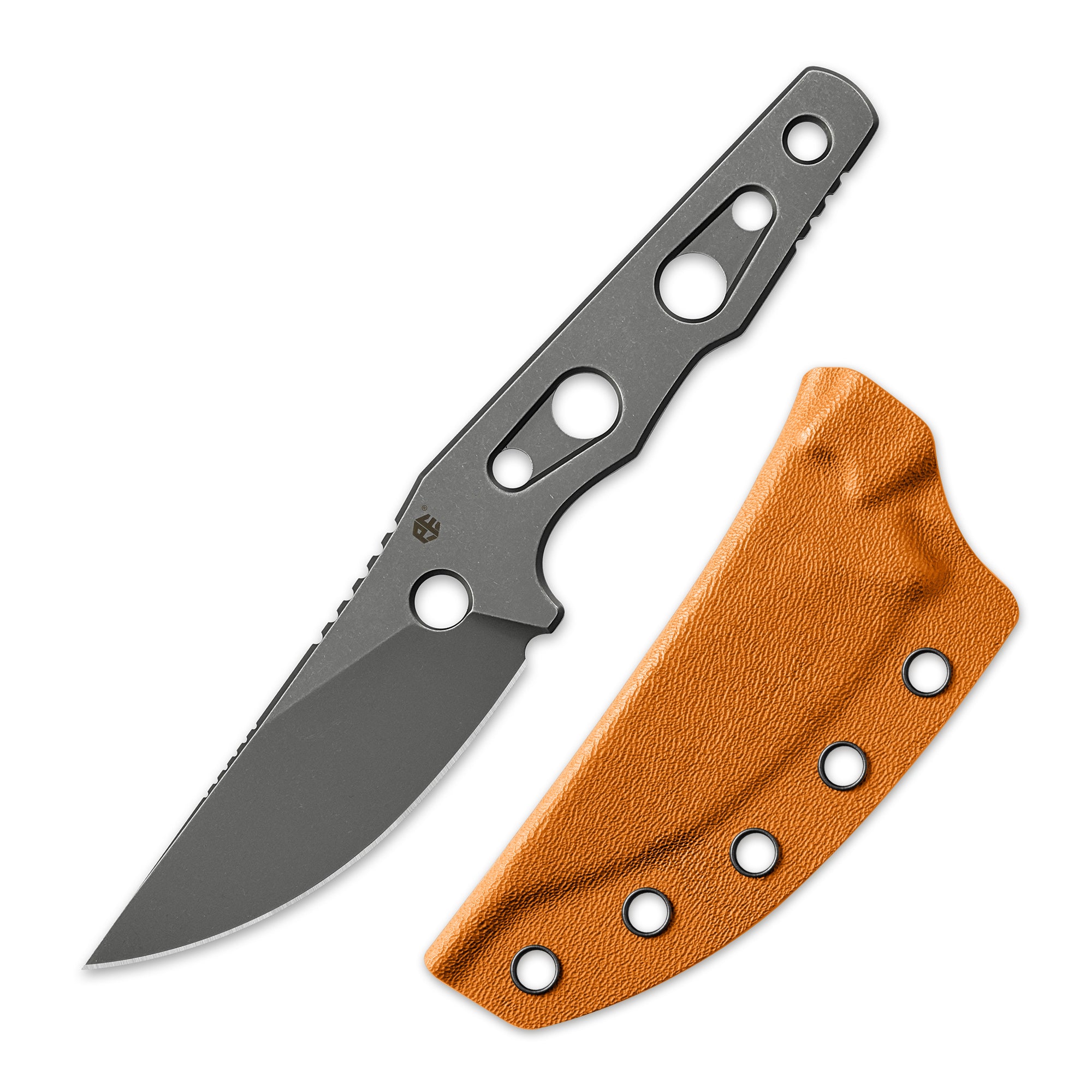 Petrified Fish PFE18-Bison L,N690 Steel Skeleton Knife