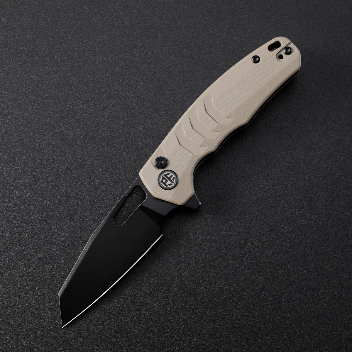 Petrified Fish PFE17 Trilobite,3.03" 14C28N Steel Blade,G10/ULTEM/Carbon Fiber Handle,Flipper Button Lock Folding Knife