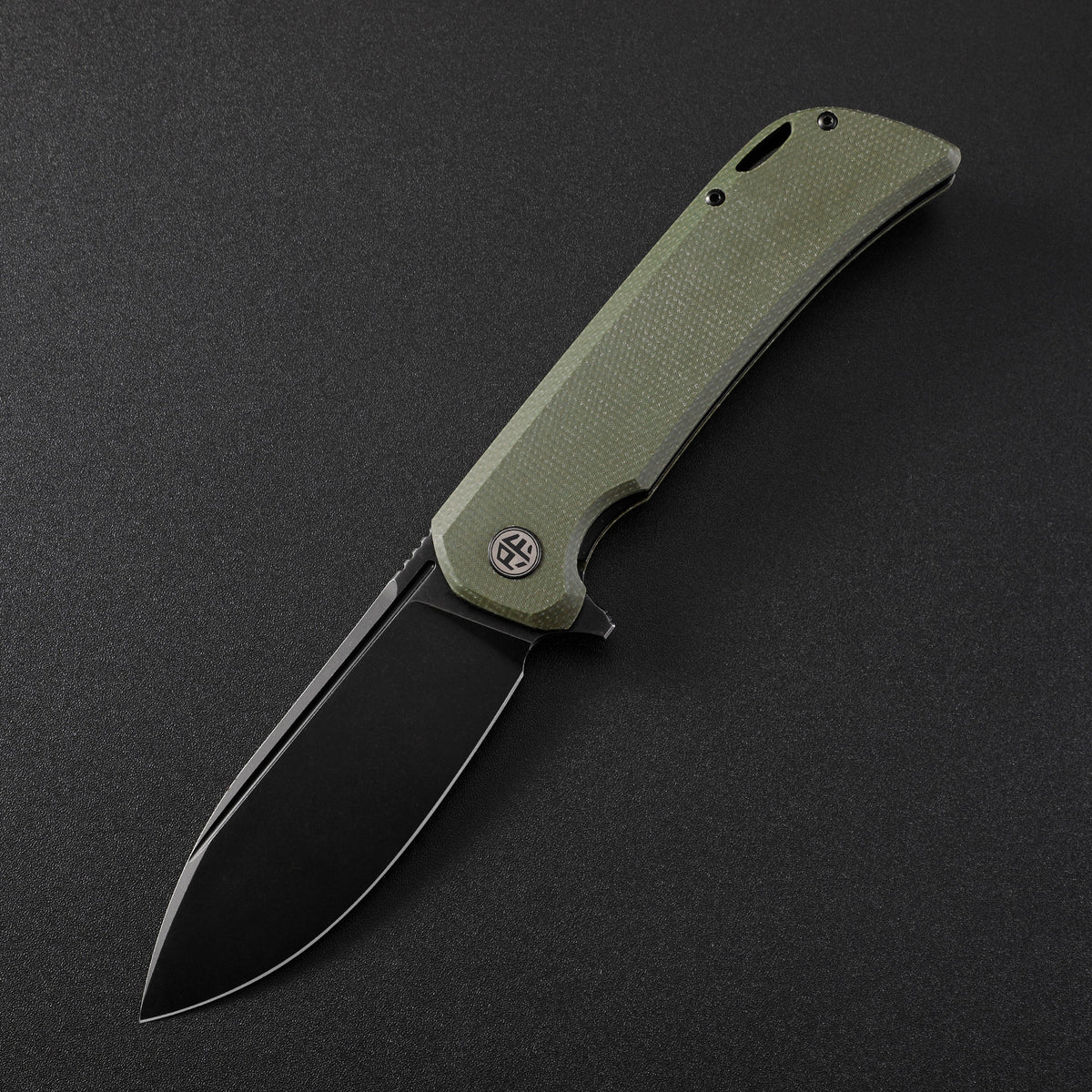 Petrified Fish PFB05 Tunny,3.86" 14C28N Blade,G10/Micarta Handle,Flipper Liner Lock Folding Knife