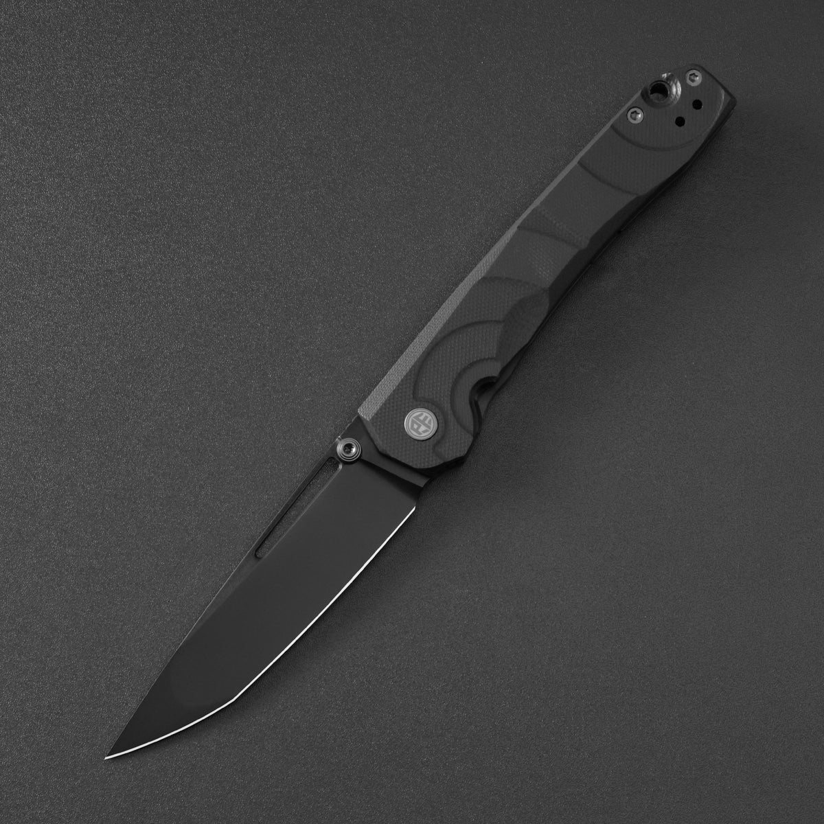 Petrified Fish PFP11 Ripple,3.78" 14C28N Steel Hollow Blade,G10 Handle,Front Flipper Thumb Stud Liner Lock Folding Knife