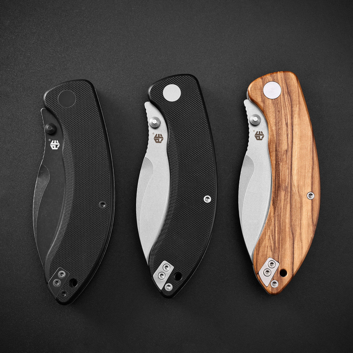 Petrified Fish PFB06-Zonda,3.74" 14C28N Steel Blade,G10/Wood/Micarta Handle,Liner Lock Folding Knife