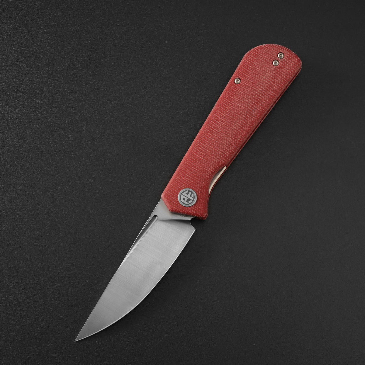Petrified Fish PFP07 Viking,3.62" K110/Damascus Blade,G10/Micarta/Wood Handle Front Flipper Liner Lock Folding Knife