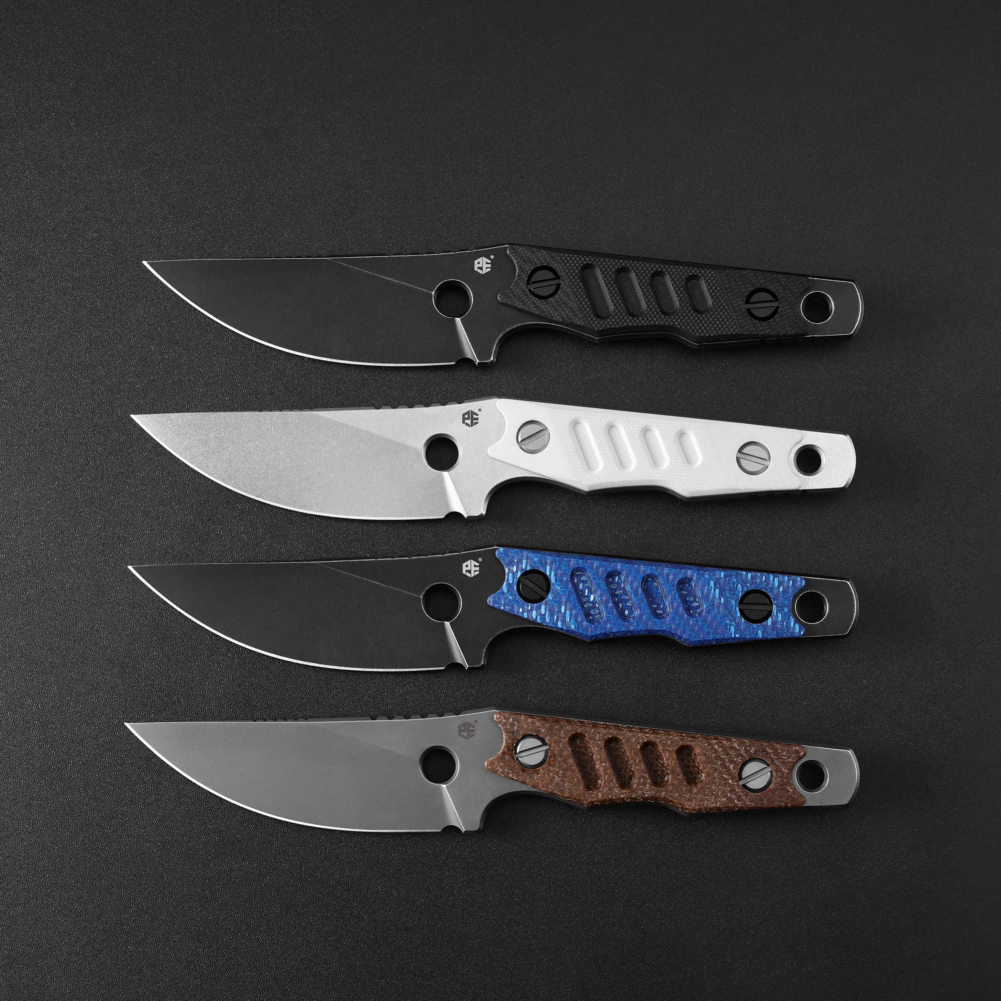 Petrified Fish PFE18-Bison L,N690 Steel Skeleton Knife