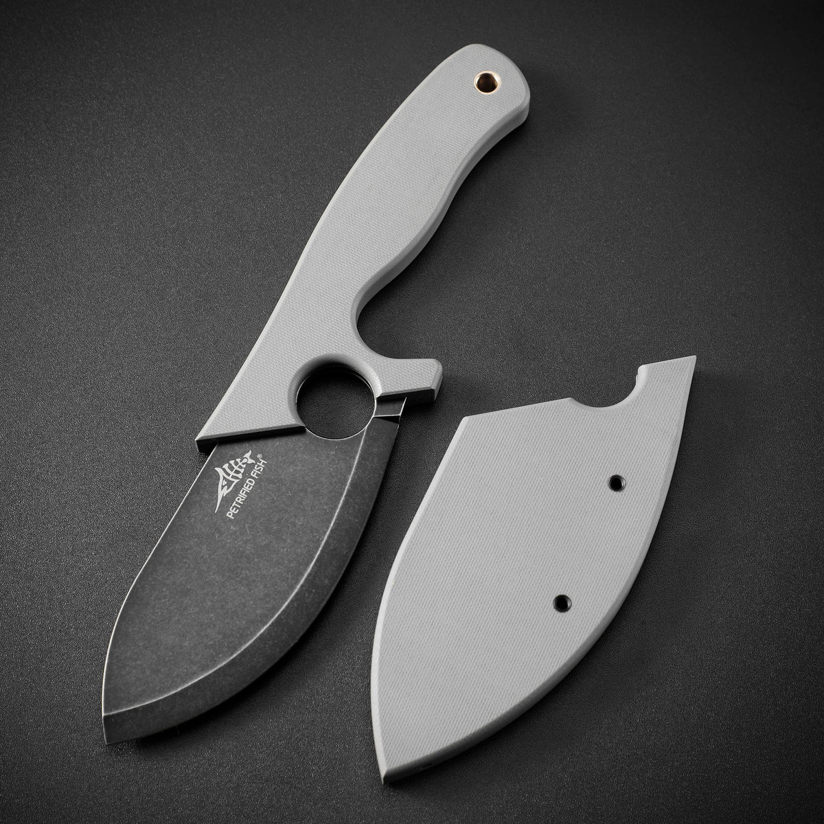 Petrified Fish PFH01 EEL,3.46" 9CR18MOV Blade,G10 Handle,Multifunctional Fixed Blade knife