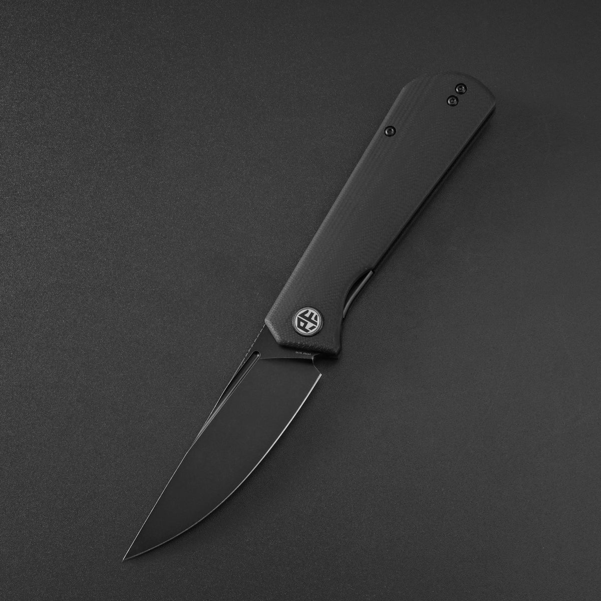 Petrified Fish PFP07 Viking,3.62" K110/Damascus Blade,G10/Micarta/Wood Handle Front Flipper Liner Lock Folding Knife