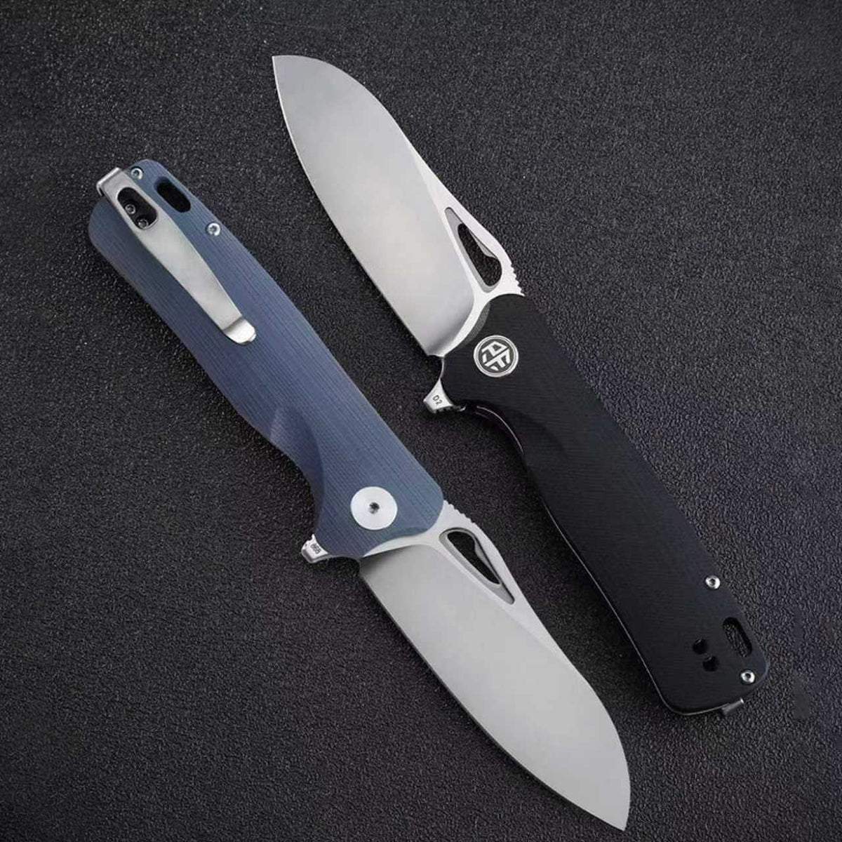 Petrified Fish PF868 Bunta ,3.39" D2 Satin Blade,146g G10 Handle Flipper Liner lock Folding knife