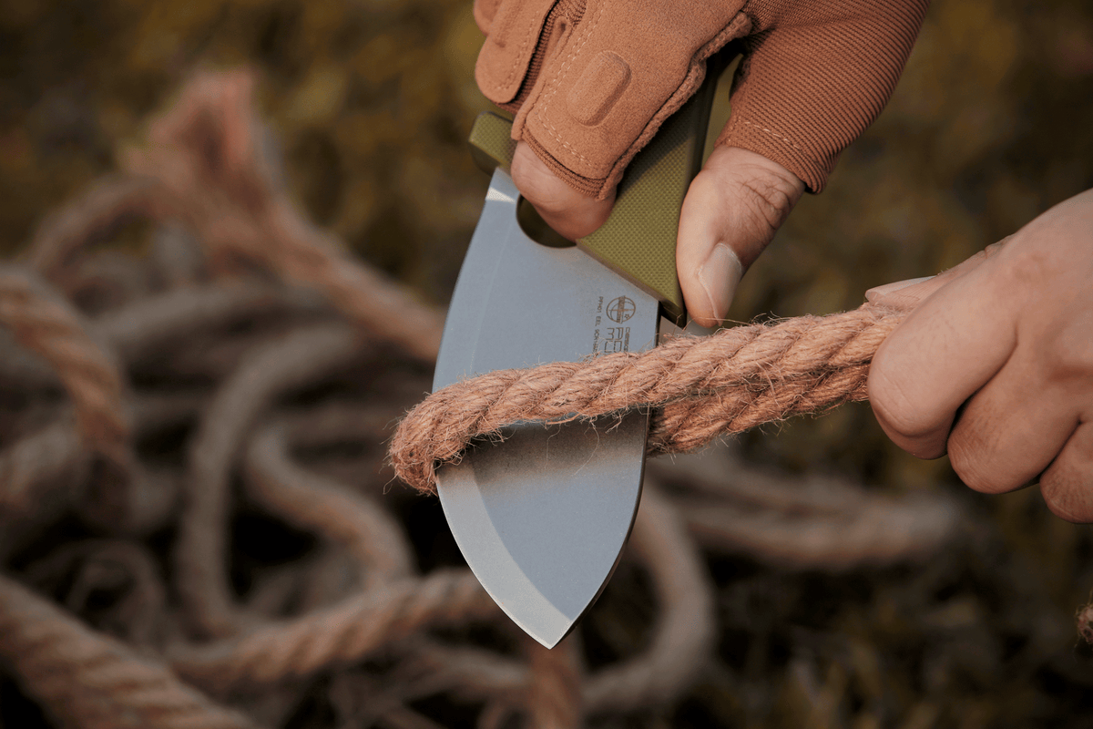 Petrified Fish PFH01 EEL,3.46" 9CR18MOV Blade,G10 Handle,Multifunctional Fixed Blade knife