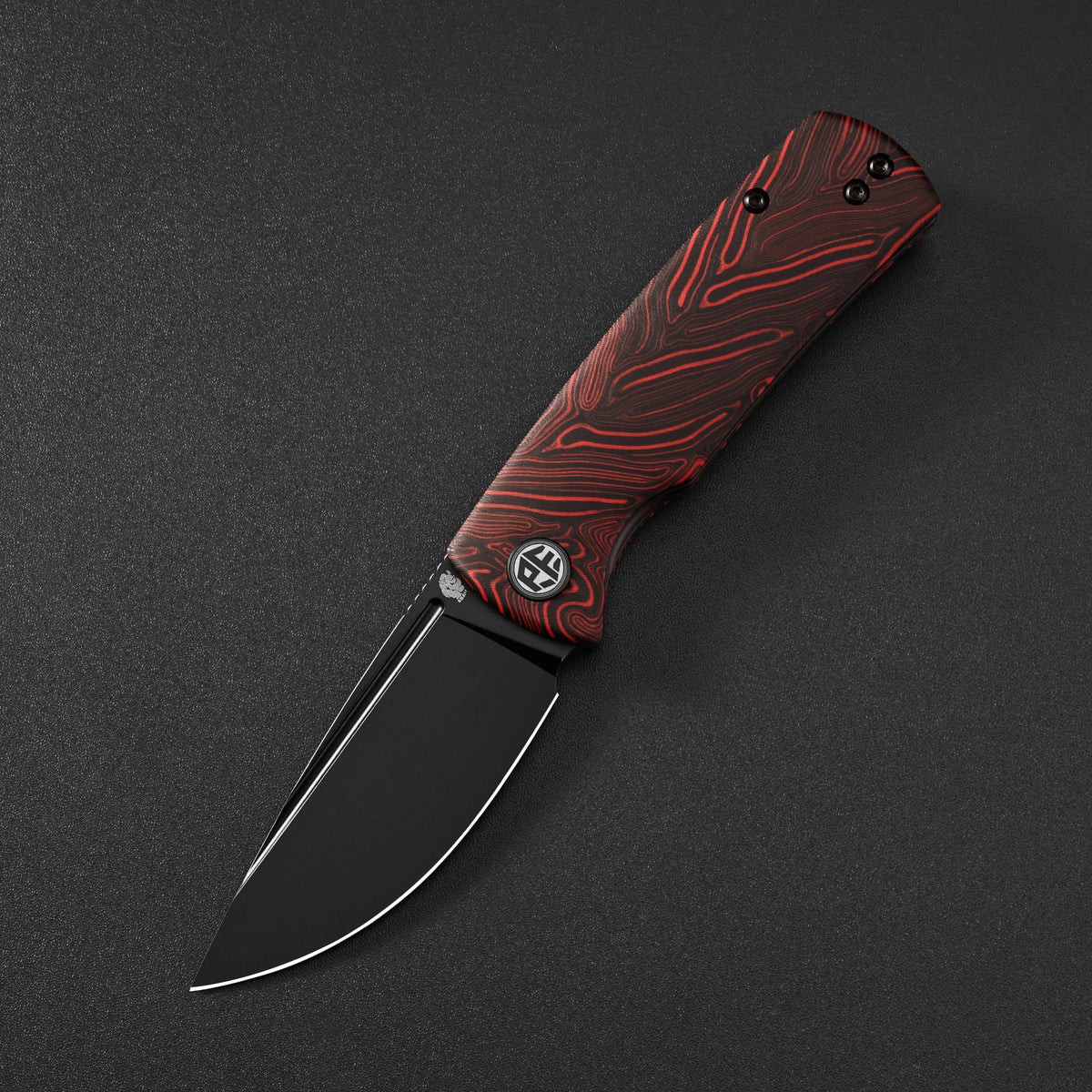 Petrified Fish PFP01X Beluga,2.99" 14C28N Blade,95.6g G10/Carbon Fiber Handle Front Flipper Liner Lock Folding Knife