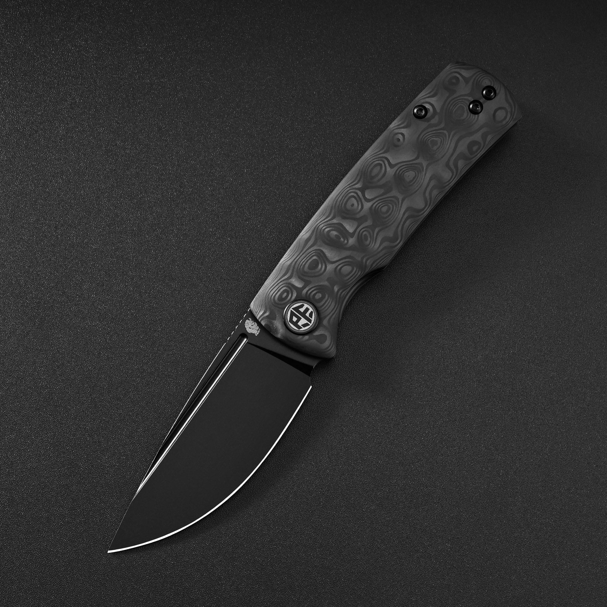 Petrified Fish PFP01X Beluga,2.99" 14C28N Blade,95.6g G10/Carbon Fiber Handle Front Flipper Liner Lock Folding Knife