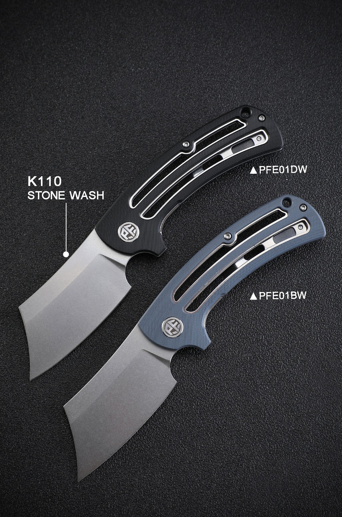 Petrified Fish PFE01 Eddy,3.07" K110/Damascus Blade,G10 Handle, Flipper Liner lock Folding knife