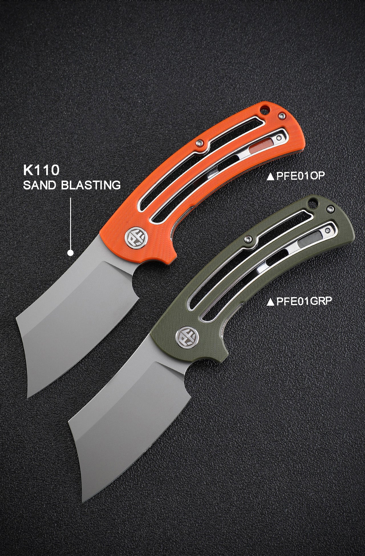 Petrified Fish PFE01 Eddy,3.07" K110/Damascus Blade,G10 Handle, Flipper Liner lock Folding knife