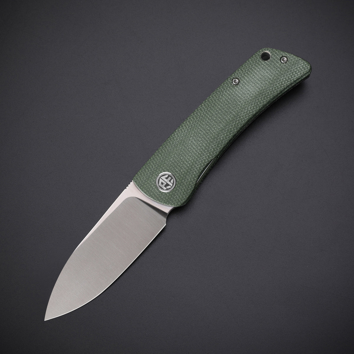 Petrified Fish PFE05 Flavorist,3.15" K110 Satin Blade,94g Micarta Handle,Front Flipper Liner Lock Folding Knife