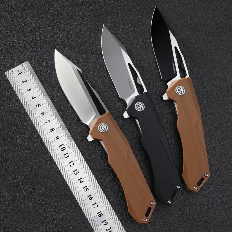 Petrified Fish PF969, 3.74" K110 Blade,G10 Handle,Flipper Liner lock Folding knife