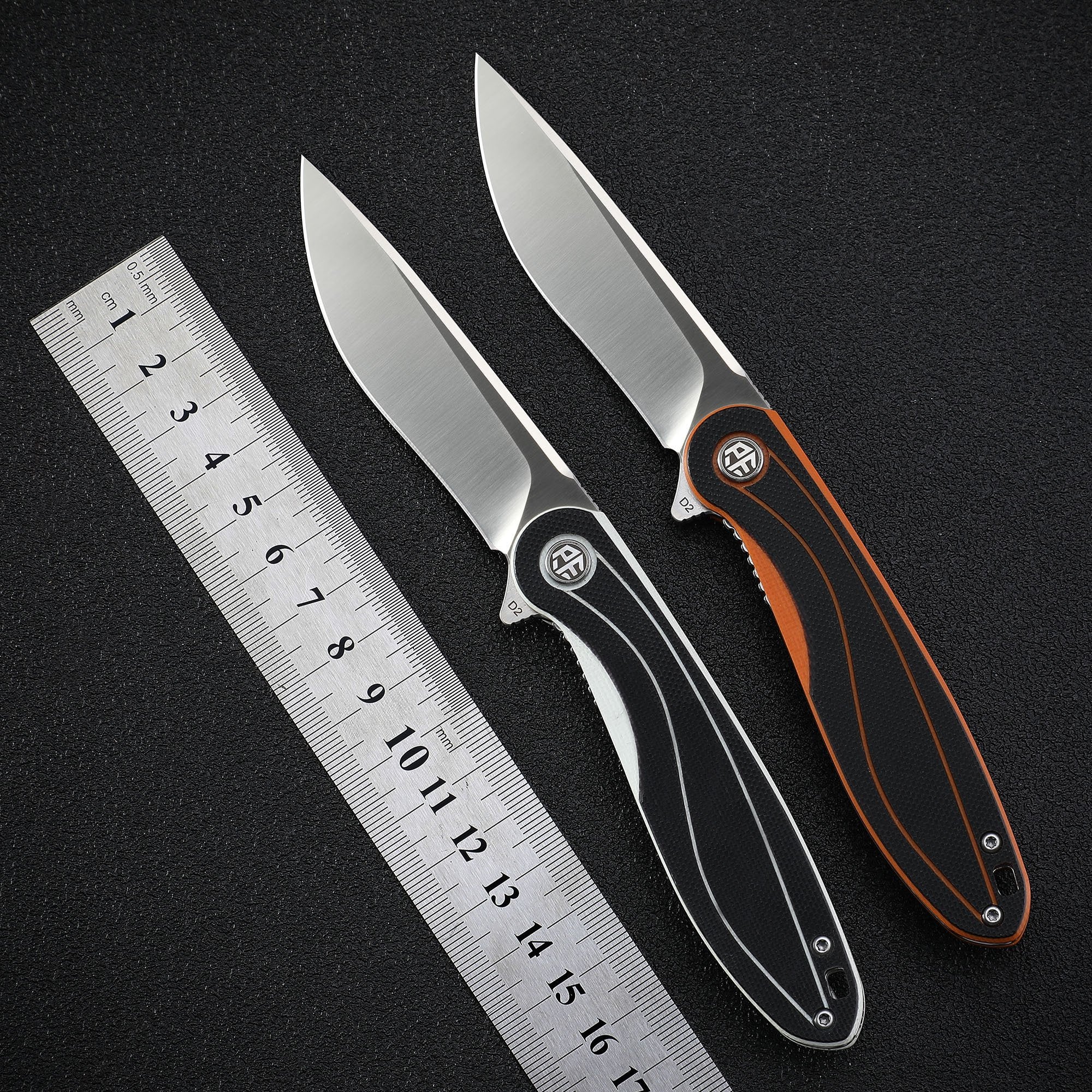 Petrified Fish PF858 Skipper,3.15" D2 Blade,G10 Handle,Flipper Liner lock Folding knife