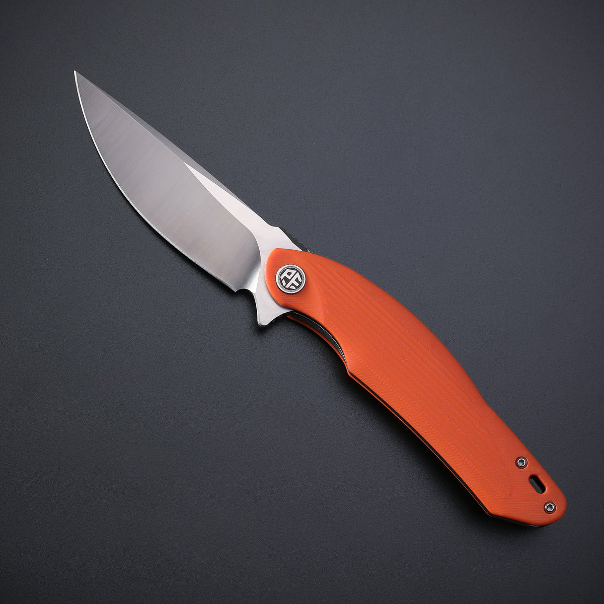 Petrified Fish PF878 Wing,3.62" D2 Satin Blade,G10 Handle Flipper Liner Lock Folding Knife