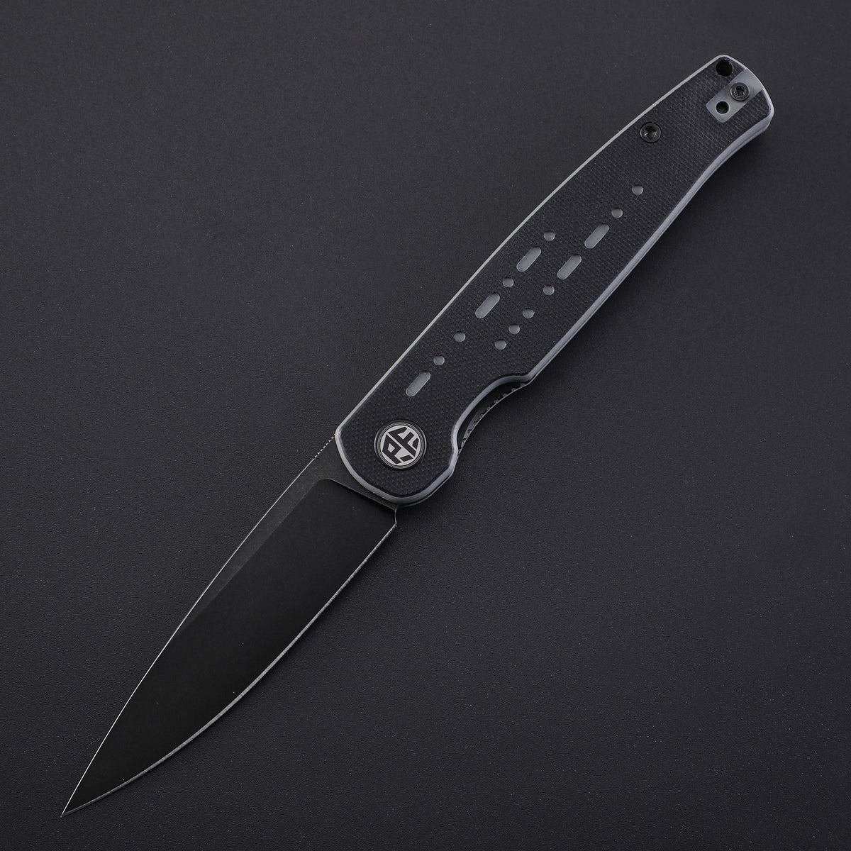 Petrified Fish PFE07 Morse,3.31" 154CM Blade,G10/Micarta Handle Front Flipper Liner Lock Folding Knife