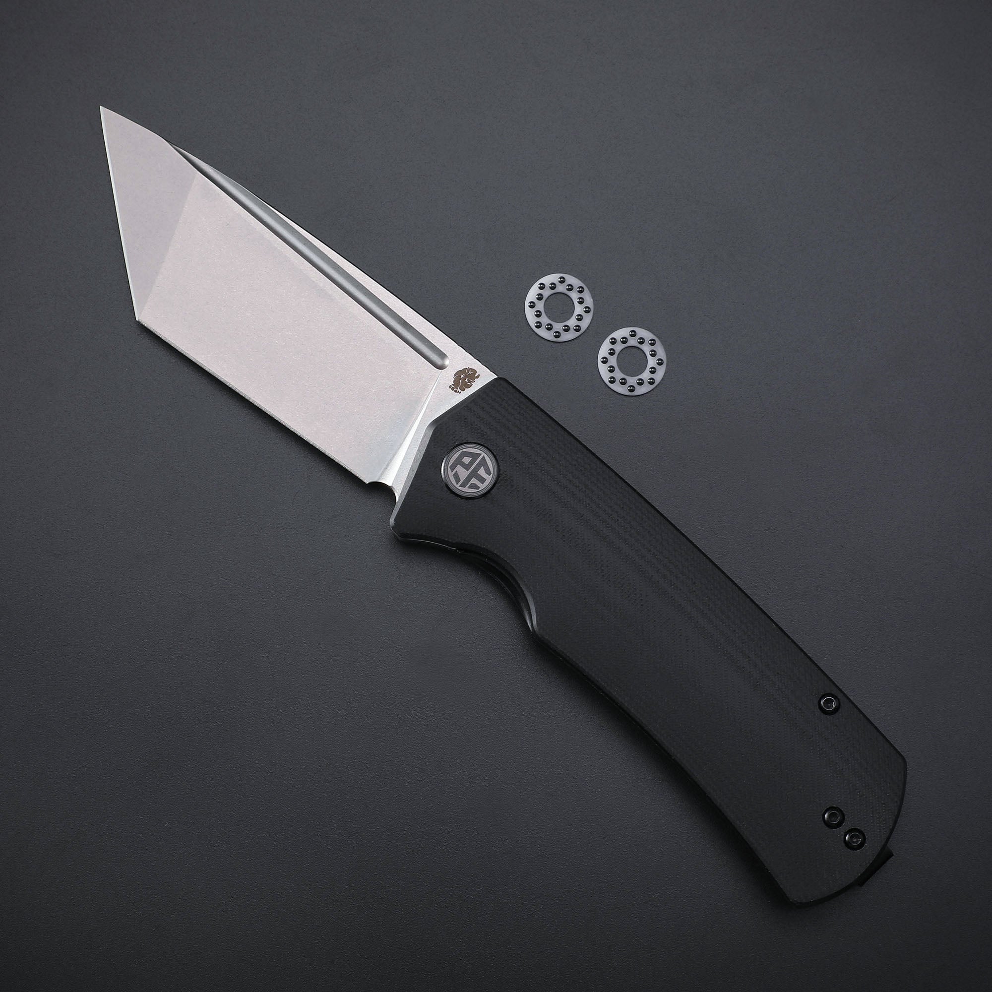 Petrified Fish PFP01T Beluga,3.58" K110 Blade,G10/Micarta Handle,Front Flipper Liner Lock Folding Knife