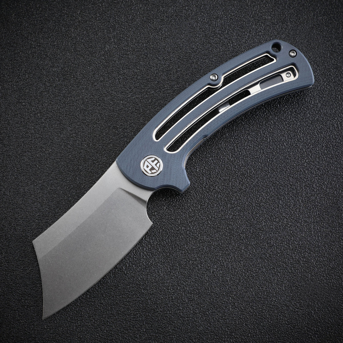 Petrified Fish PFE01 Eddy,3.07" K110/Damascus Blade,G10 Handle, Flipper Liner lock Folding knife
