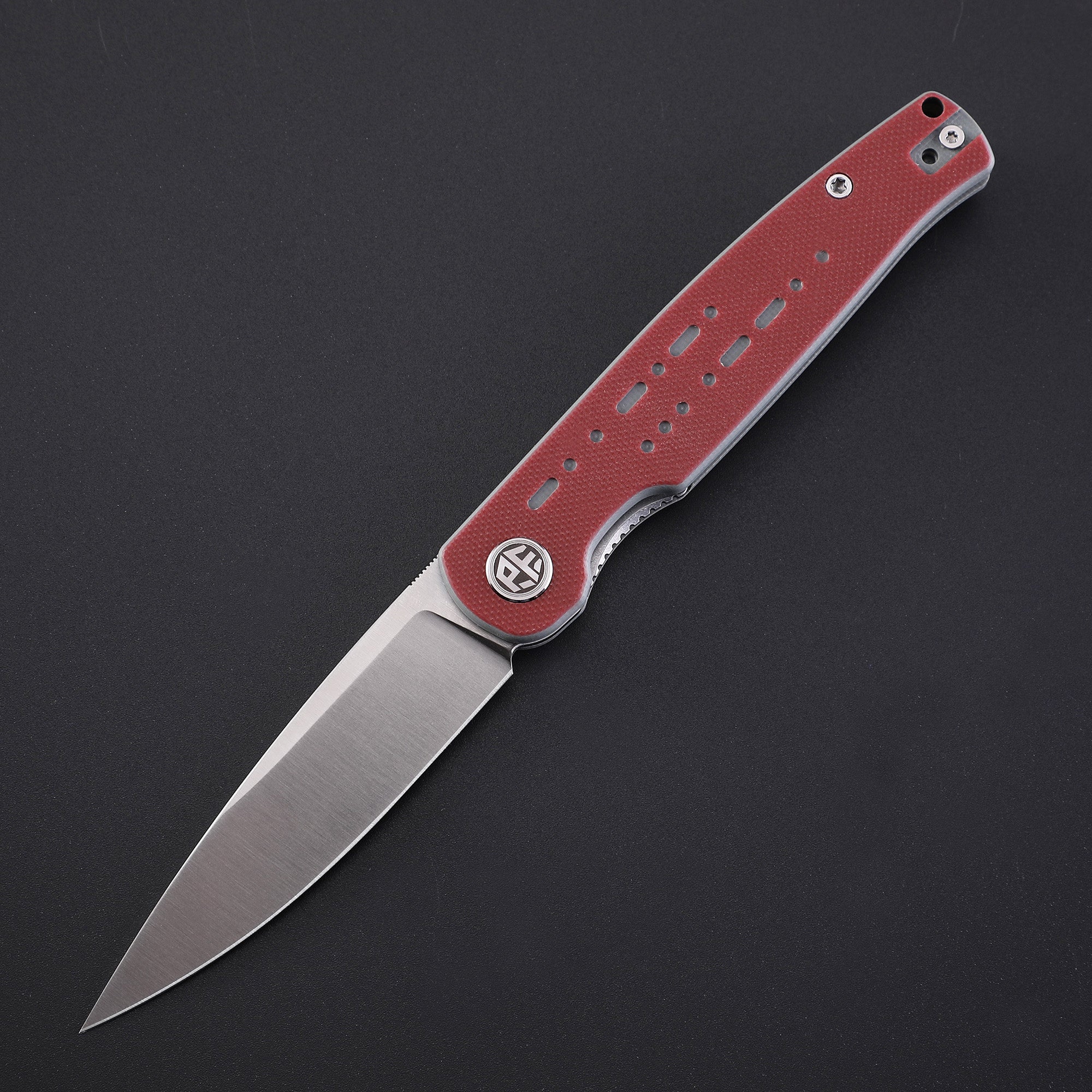 Petrified Fish PFE07 Morse,3.31" 154CM Blade,G10/Micarta Handle Front Flipper Liner Lock Folding Knife