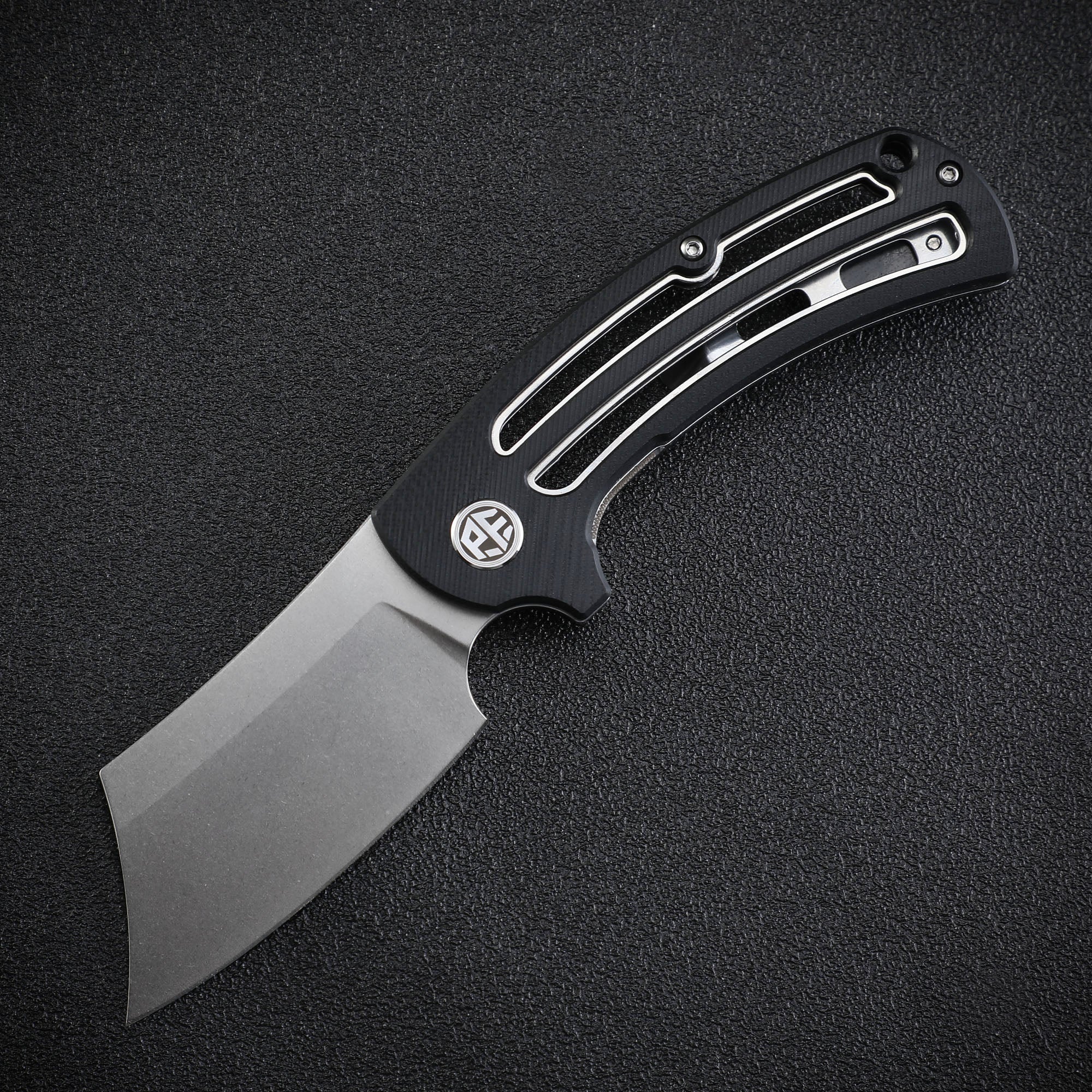 Petrified Fish PFE01 Eddy,3.07" K110/Damascus Blade,G10 Handle, Flipper Liner lock Folding knife