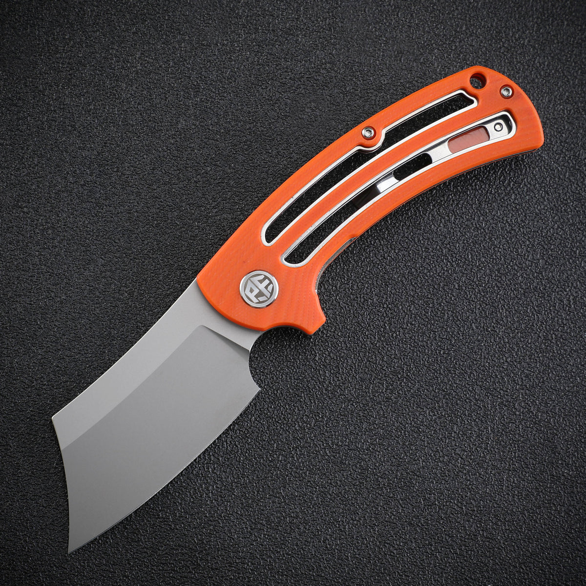 Petrified Fish PFE01 Eddy,3.07" K110/Damascus Blade,G10 Handle, Flipper Liner lock Folding knife