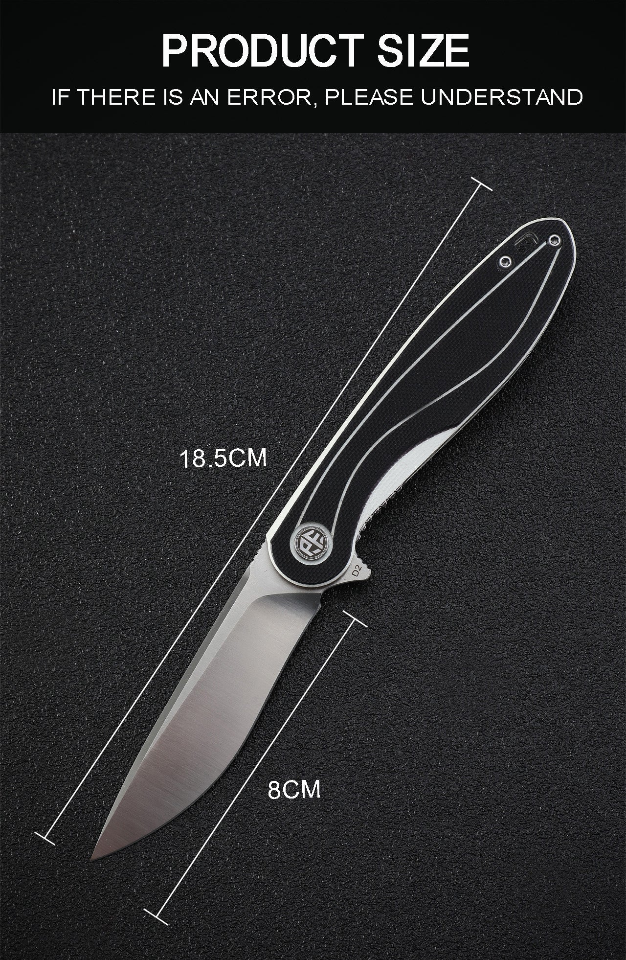 Petrified Fish PF858 Skipper,3.15" D2 Blade,G10 Handle,Flipper Liner lock Folding knife