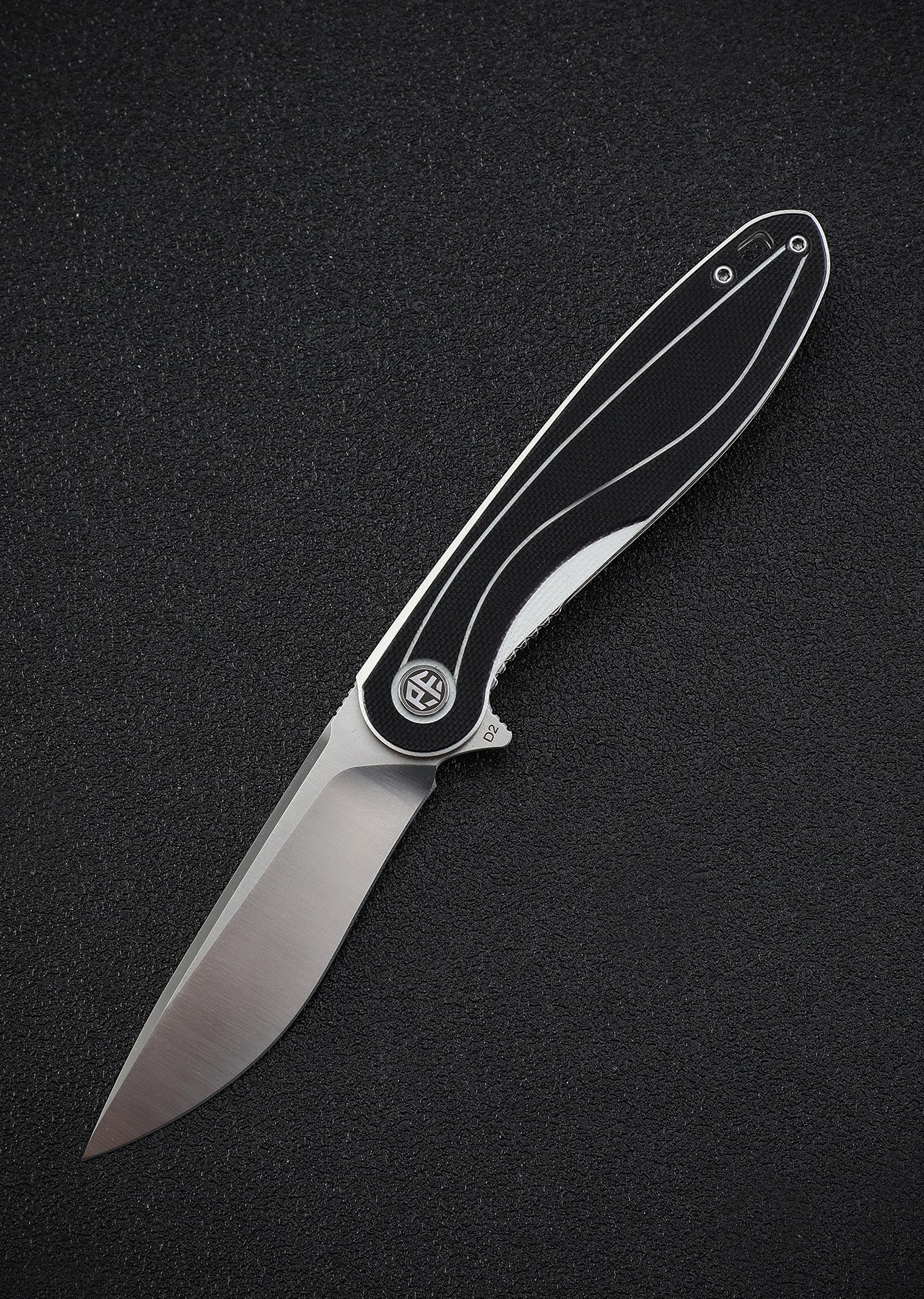 Petrified Fish PF858 Skipper,3.15" D2 Blade,G10 Handle,Flipper Liner lock Folding knife