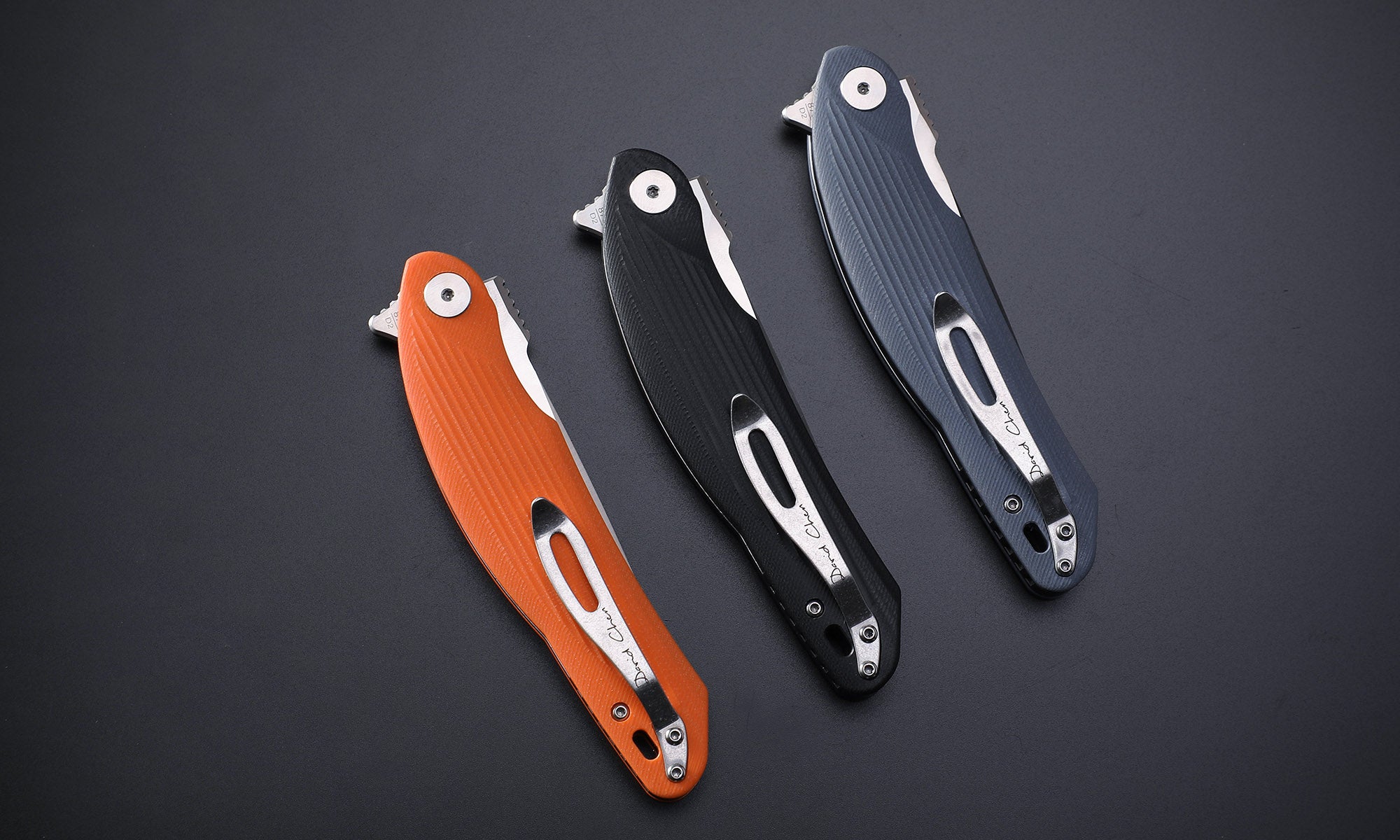 Petrified Fish PF878 Wing,3.62" D2 Satin Blade,G10 Handle Flipper Liner Lock Folding Knife