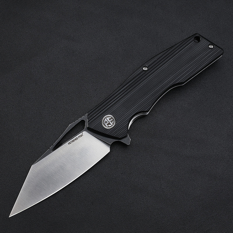 Petrified Fish PF929,3.54" D2 Blade,G10 Handle, Flipper Liner lock Folding knife