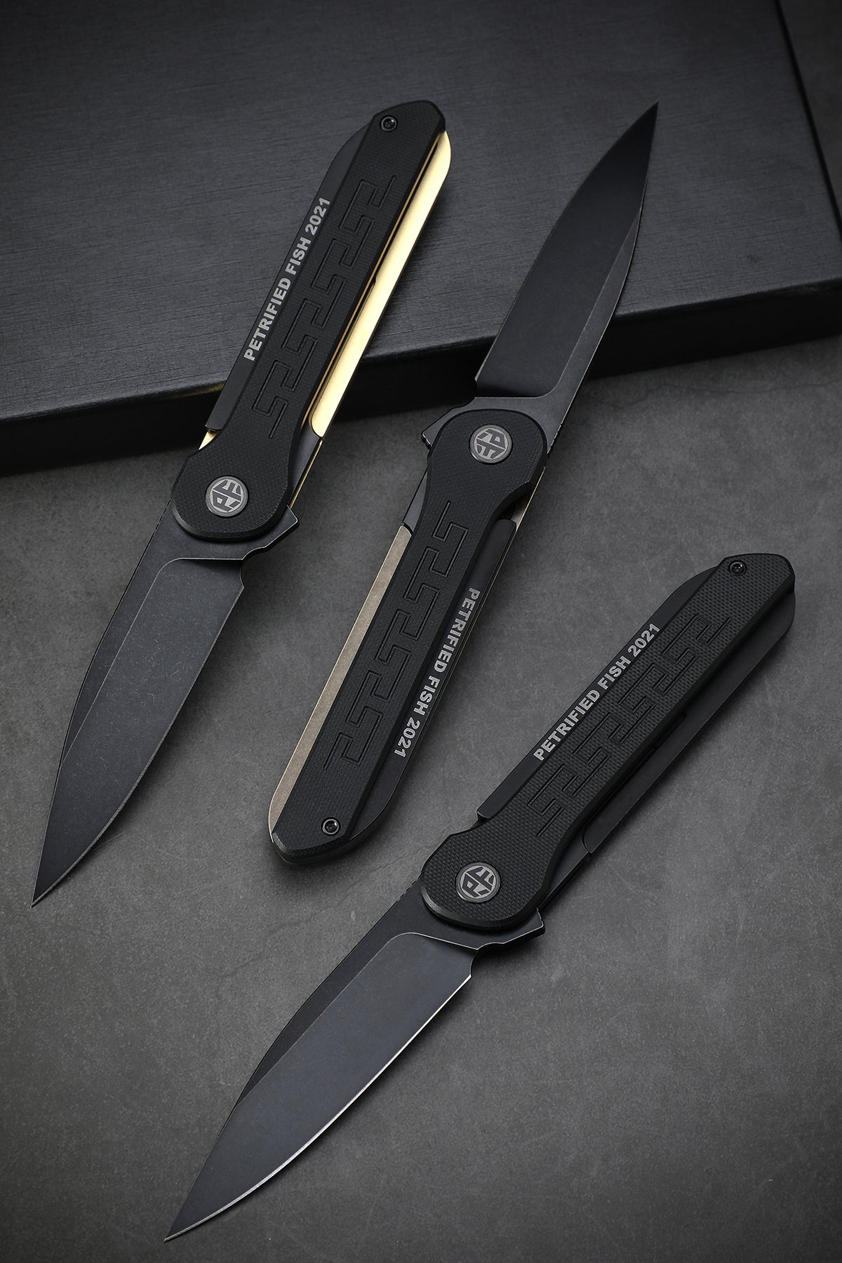 Petrified Fish PFE03 ZERO,3.6" 154CM Blade,98g Titanium & G10 Handle Flipper Liner Lock Folding knife