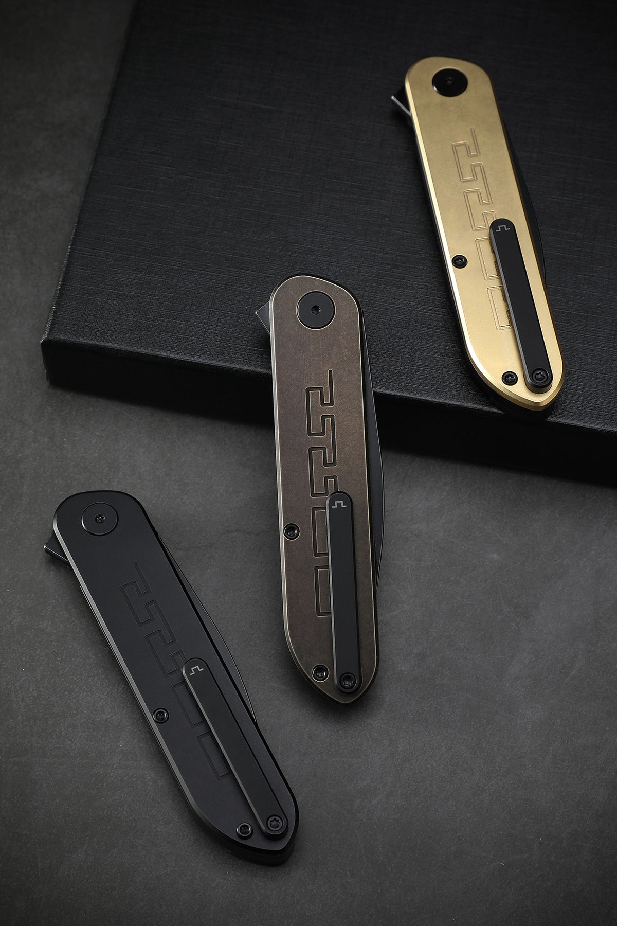 Petrified Fish PFE03 ZERO,3.6" 154CM Blade,98g Titanium & G10 Handle Flipper Liner Lock Folding knife