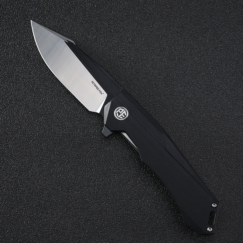 Petrified Fish PF969, 3.74" K110 Blade,G10 Handle,Flipper Liner lock Folding knife