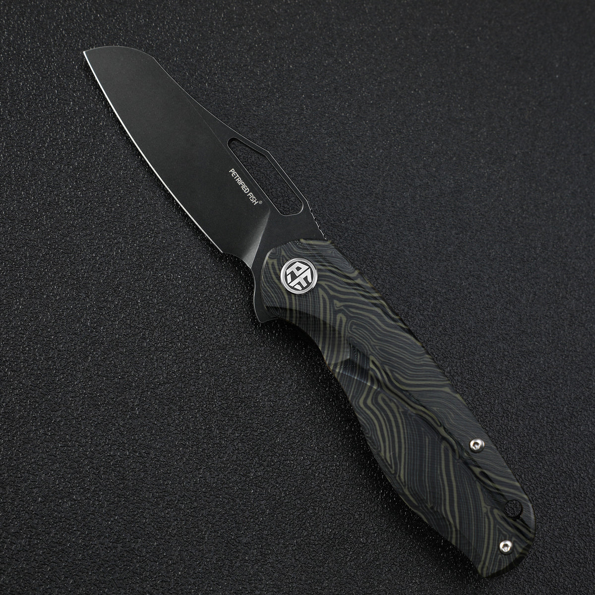 Petrified fish PF979 Raptor original,3.43"D2 Blade,G10 Handle,Flipper Liner lock Folding knife