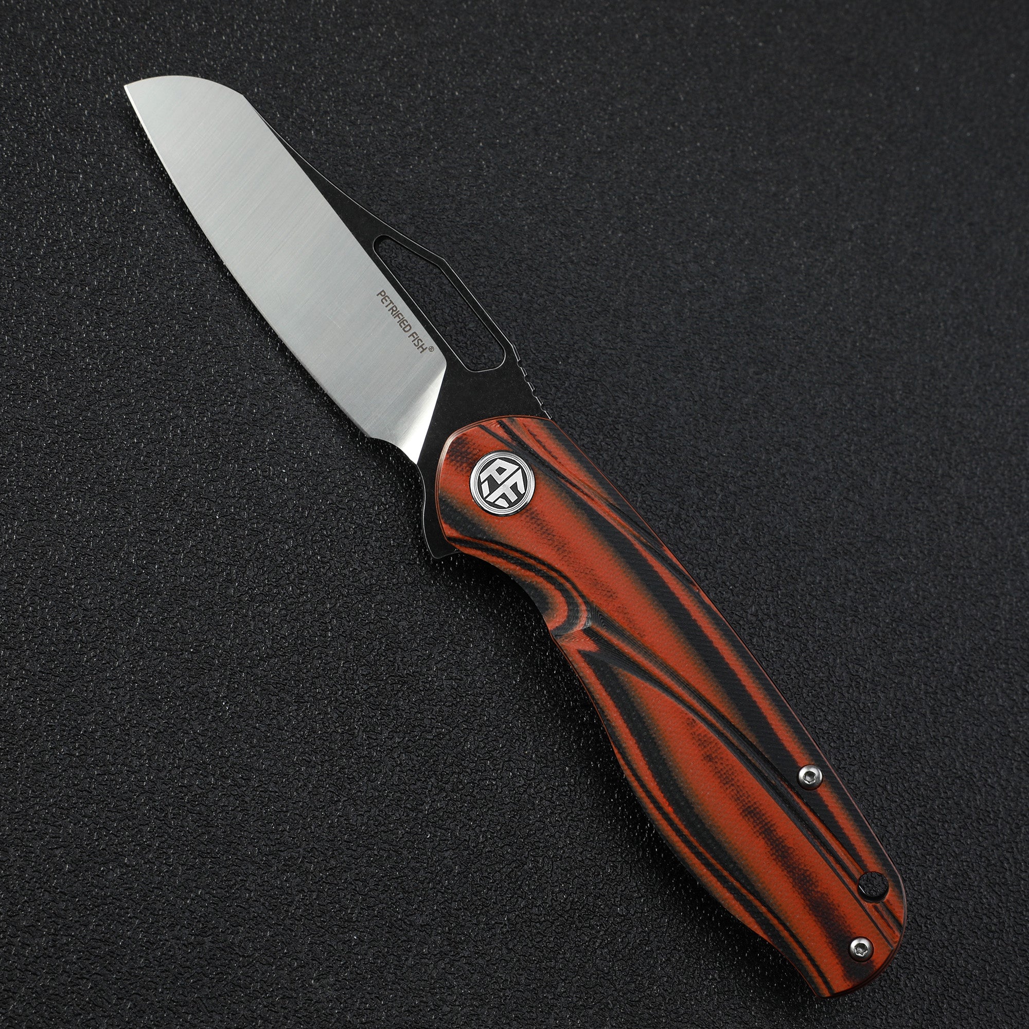 Petrified fish PF979 Raptor original,3.43"D2 Blade,G10 Handle,Flipper Liner lock Folding knife