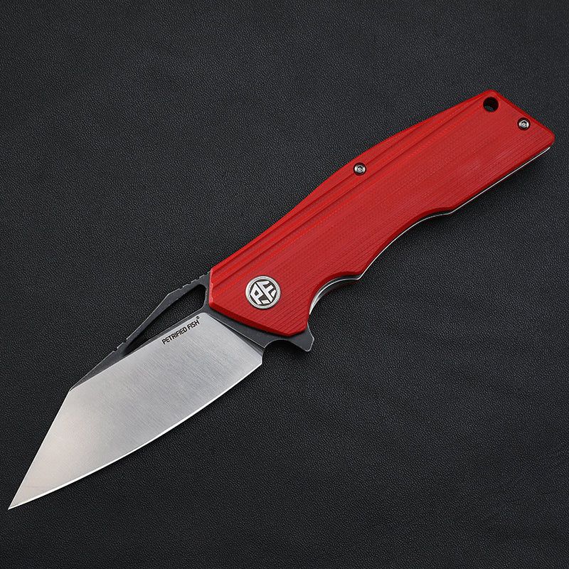Petrified Fish PF929,3.54" D2 Blade,G10 Handle, Flipper Liner lock Folding knife