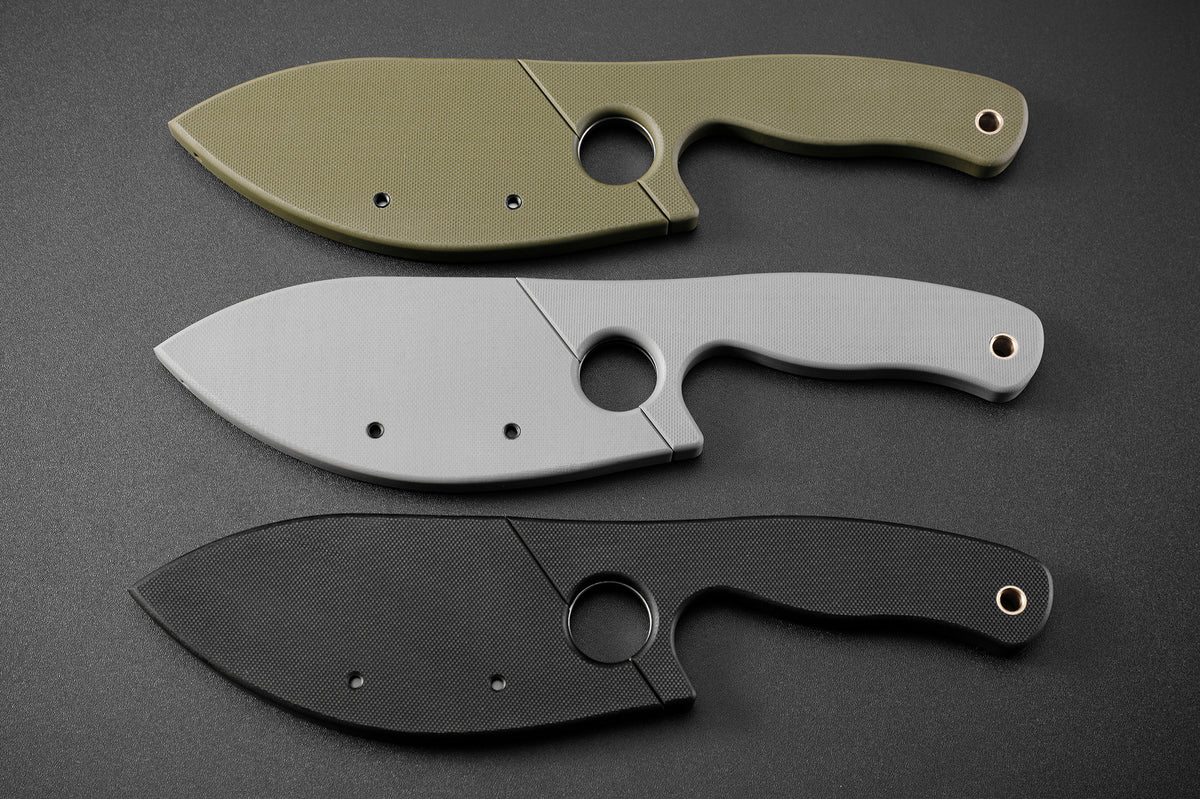Petrified Fish PFH01 EEL,3.46" 9CR18MOV Blade,G10 Handle,Multifunctional Fixed Blade knife