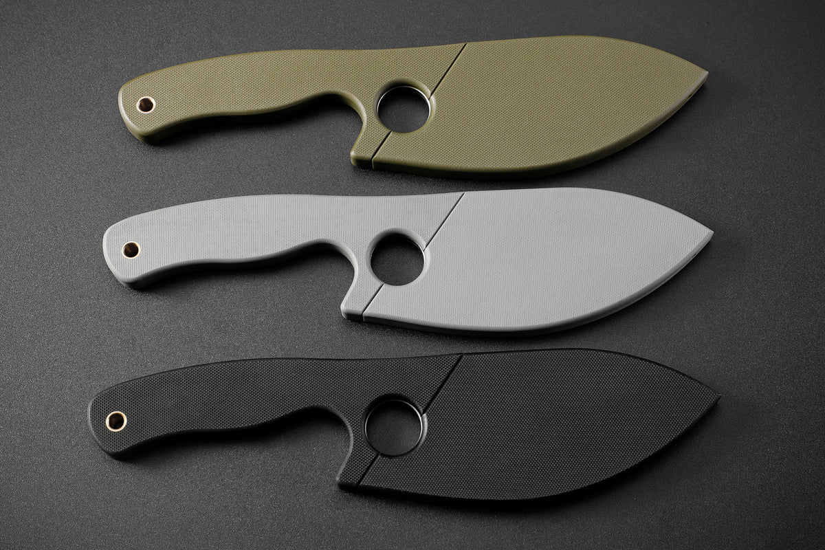Petrified Fish PFH01 EEL,3.46" 9CR18MOV Blade,G10 Handle,Multifunctional Fixed Blade knife