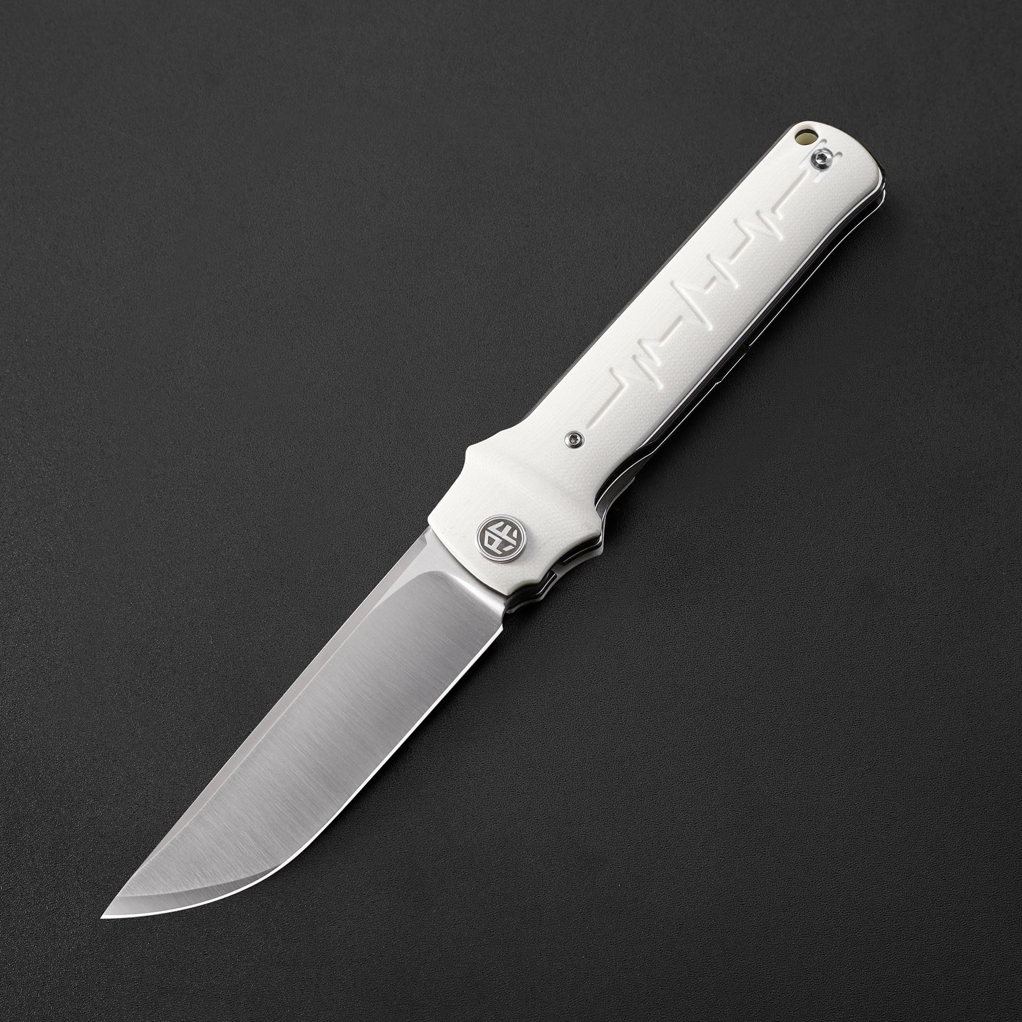 Petrified Fish PFB04 Tena, 3.82" D2 Blade,G10 Handle,Front Flipper Liner Lock Folding Knife