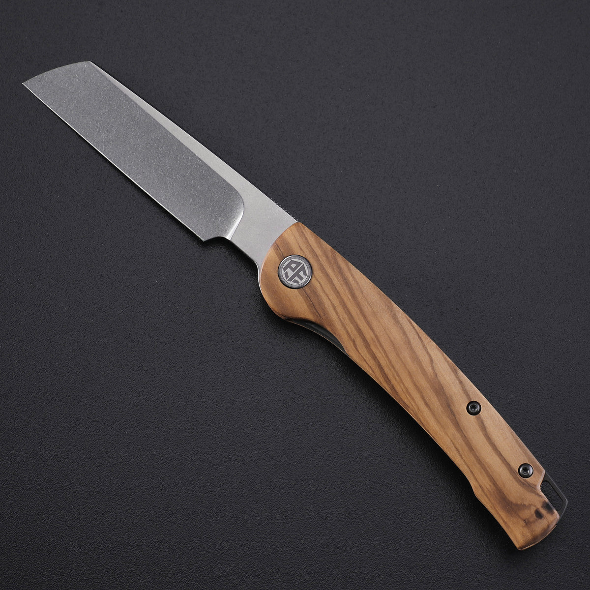 Petrified Fish PFE04 Scholar,3.7" 154CM Satin/Stonewashed Blade,Front Flipper Liner Lock Folding Knife