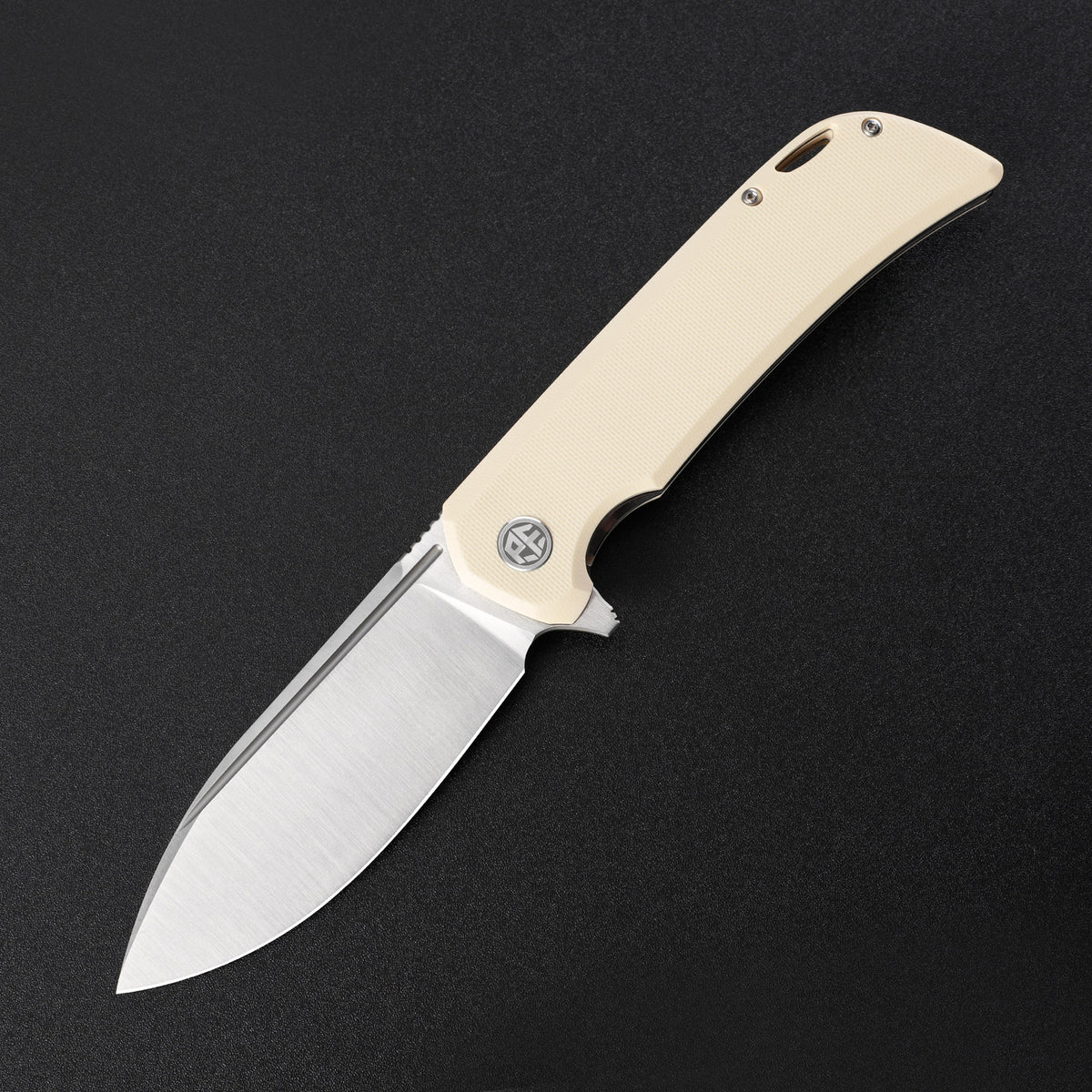 Petrified Fish PFB05 Tunny,3.86" 14C28N Blade,G10/Micarta Handle,Flipper Liner Lock Folding Knife