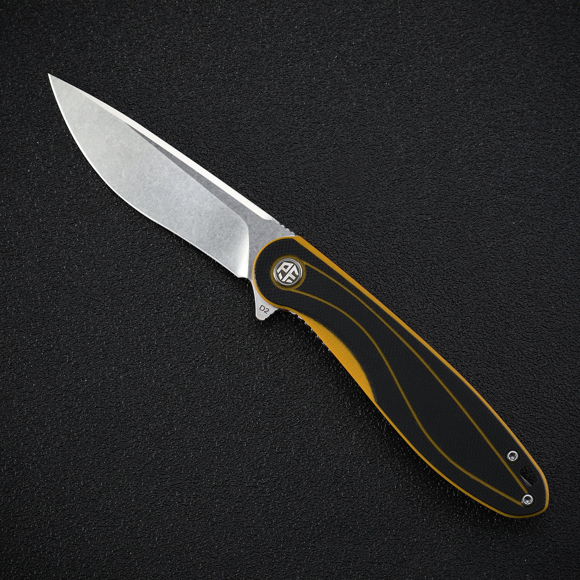 Petrified Fish PF858 Skipper,3.15" D2 Blade,G10 Handle,Flipper Liner lock Folding knife