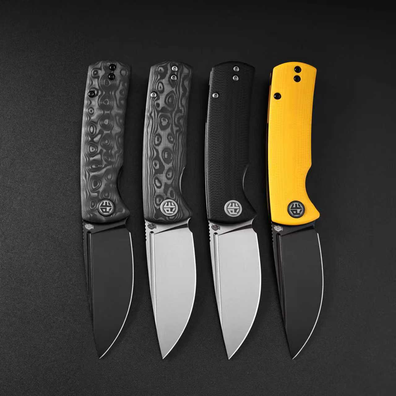 Petrified Fish PFP01X Beluga,2.99" 14C28N Blade,95.6g G10/Carbon Fiber Handle Front Flipper Liner Lock Folding Knife