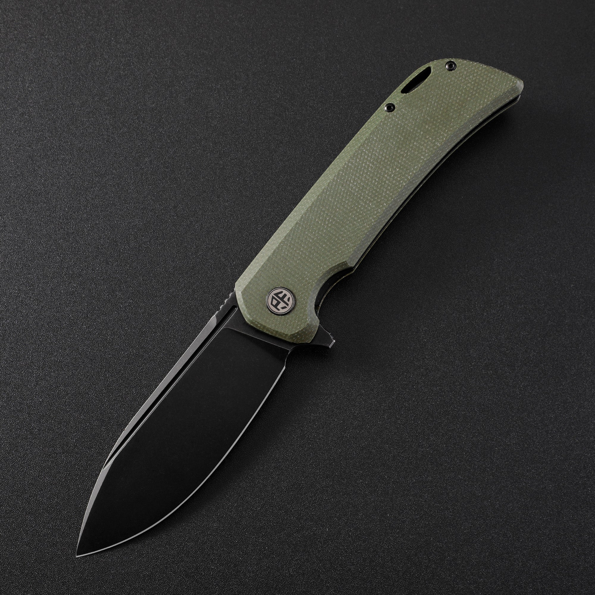 Petrified Fish PFB05 Tunny,3.86" 14C28N Blade,G10/Micarta Handle,Flipper Liner Lock Folding Knife