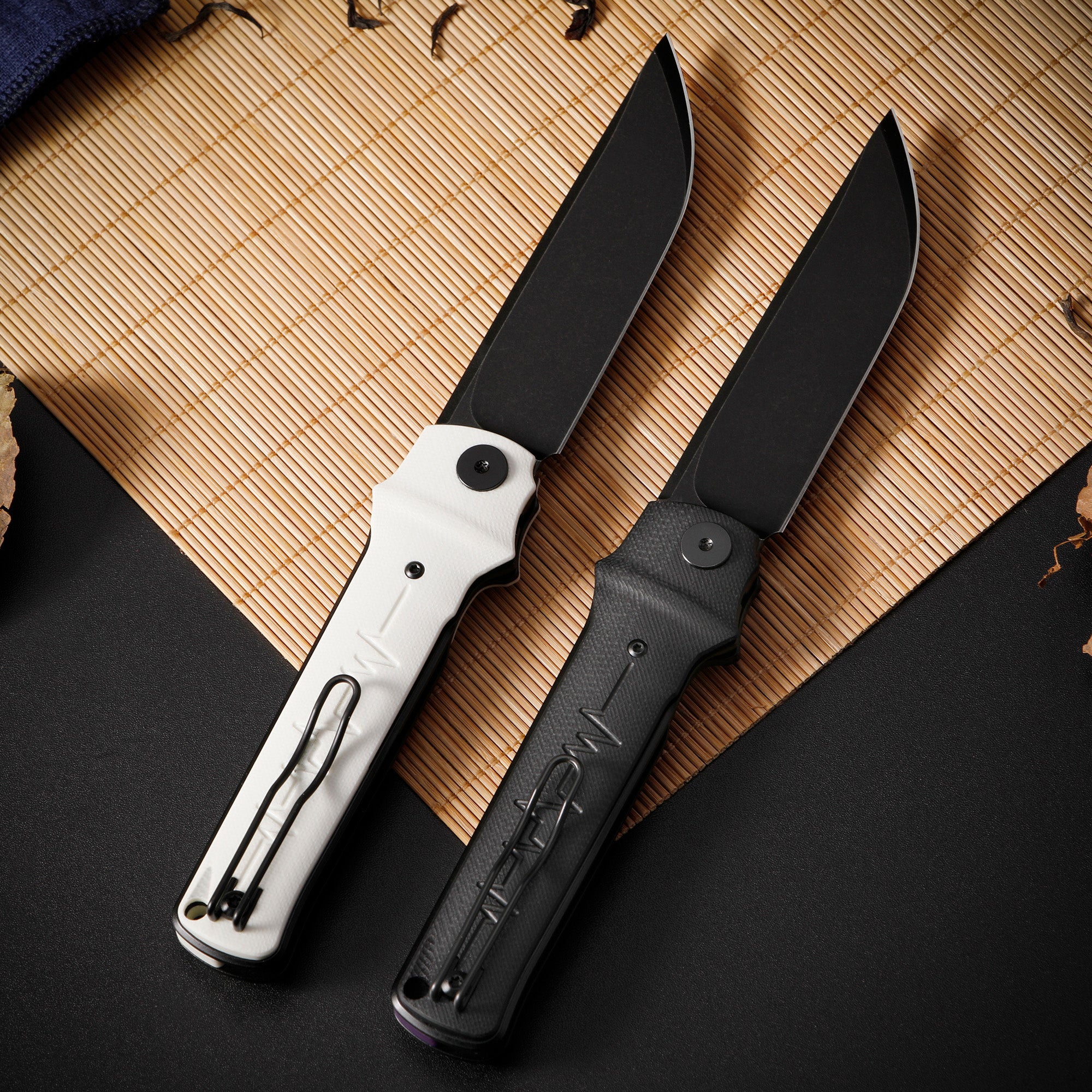 Petrified Fish PFB04 Tena, 3.82" D2 Blade,G10 Handle,Front Flipper Liner Lock Folding Knife