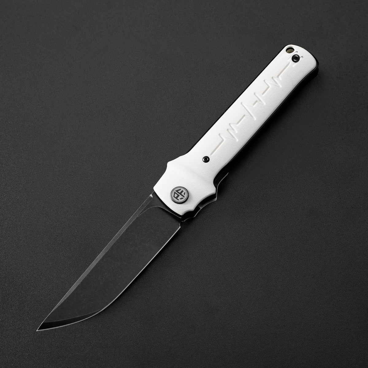 Petrified Fish PFB04 Tena, 3.82" D2 Blade,G10 Handle,Front Flipper Liner Lock Folding Knife